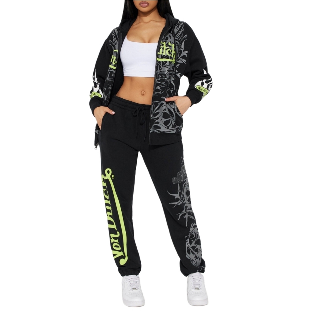 Von Dutch Car Show Jogger [Black/Green]